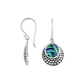 AE-6259-AB Sterling Silver Earring With Abalone Shell Jewelry Bali Designs Inc